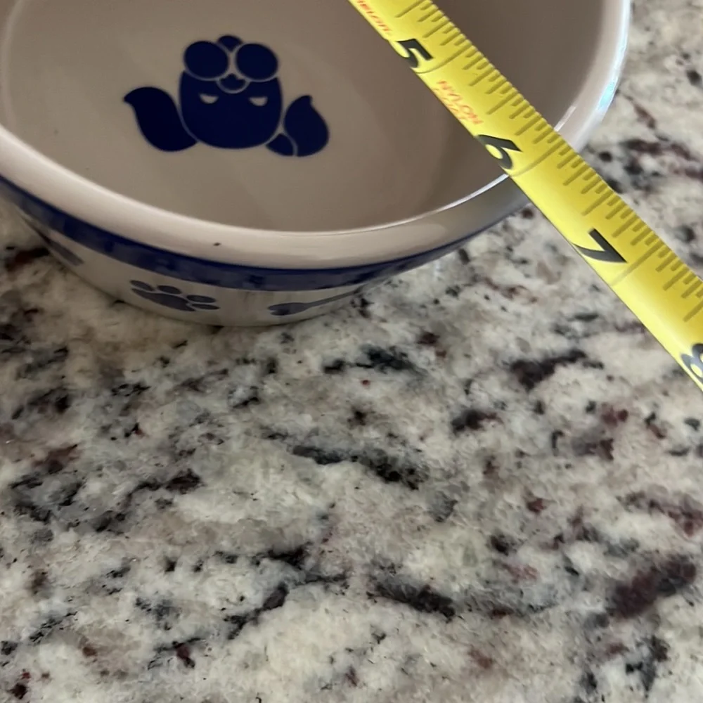 Ceramic dog bowl. New